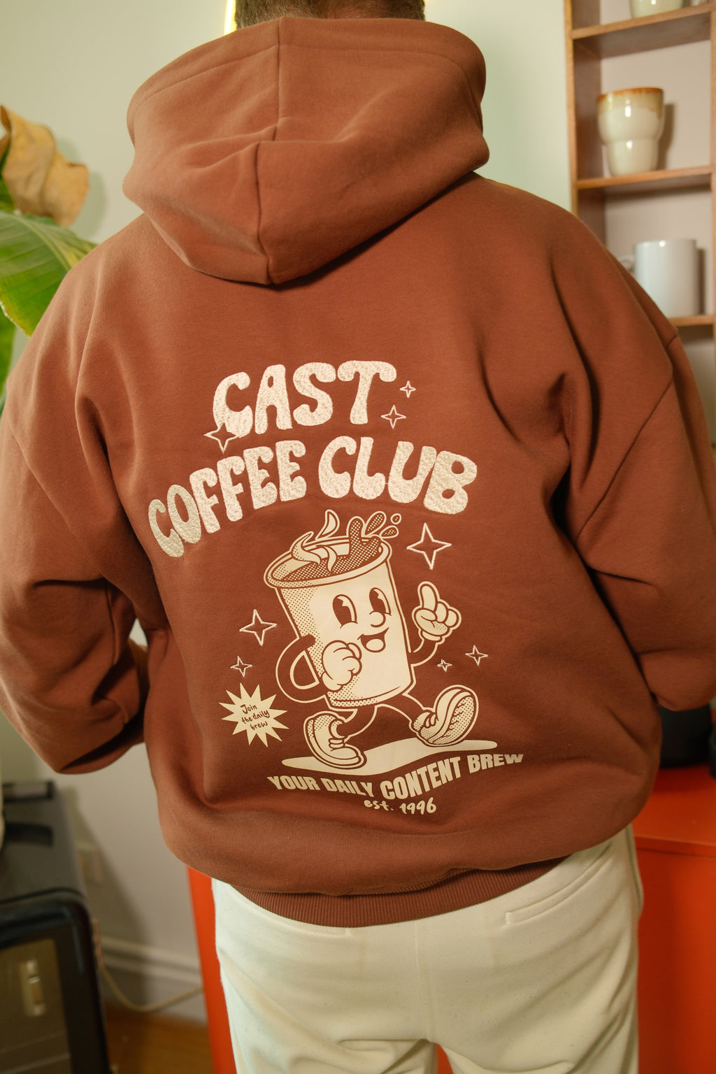 CastCrafter - Hoodie Cast Coffee Club Brown